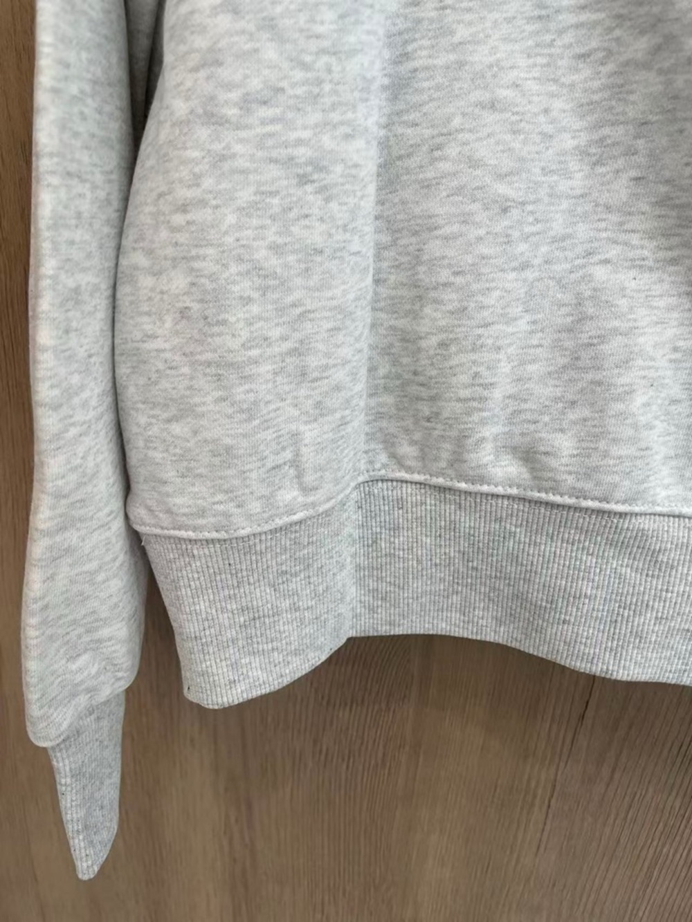 Parke Gray Crewneck Sweater with Red & Blue Flag Graphic - Picture 5 of 6